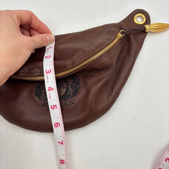 Vintage Bottega Veneta Brown Belt Bag Fanny Pack Women's - Picture 11 of 13